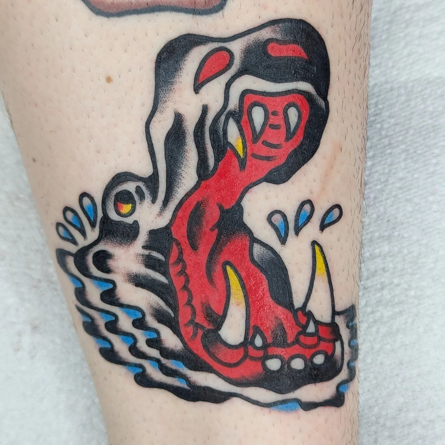 Fine line tattoo work